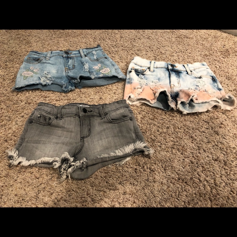 Lots of Girls Size 8 Denim Shorts Vintage Havana